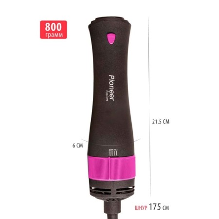 Pioneer HB-1001D fenger, 1000 watts, 2 temperature conditions, black pink-10