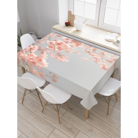 Tables on the table "Cherry under the sky", rectangular, Saten, size 120x145 cm