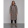 Coat insulated two -sided female, size 48, brown color