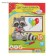 Color A4 paper, 18 sheets, 10 colors "Raccoon crumb", magical (gold + silver), newspaper, on the bracket