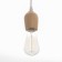 Suspension lamp "Claud" drop 1x40W E27 white 5x6.5x95cm