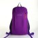 Sports' backpack on lightning, Textura, external pocket, purple color