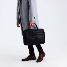 Male bag, black color