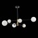 Ceiling EVOLUCE lamp. Sle220103-06. Arcola. 6x5 watts, G9, 4000k, 98x98x58 cm, black color, bronze