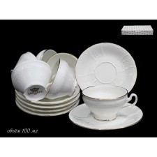 Кофейный набор Lenardi Maria Gold, 12 предметов