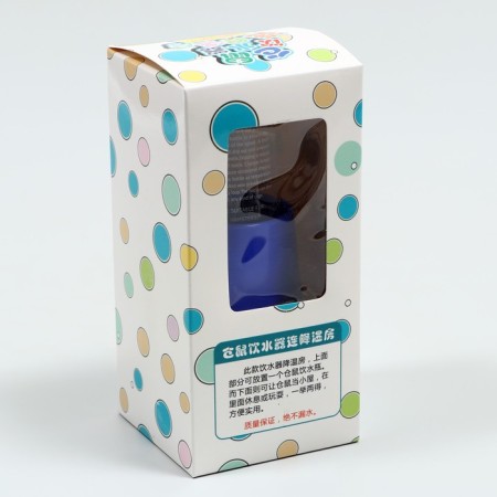Drill 80 ml with a duma base for small rodents, 8 x 8 x 16.5 cm, blue-3