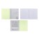 Notebook 12 sheets in the green cage, plastic cover, block 65 g/m2