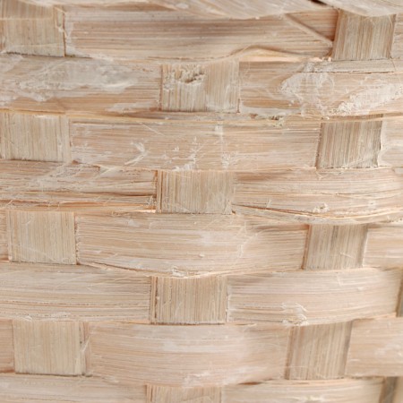 A set of wicker baskets, D16xH10/32cm, D18XH10/34cm, D21XH10/36cm, 3pcs, Bamboo, White-6