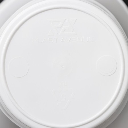 Kashpo for flowers with an insert "Laguna", 600 ml, d = 13 cm, h = 9 cm, white color-5