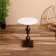 Coffee table 41x41x57 cm, aluminum/marble