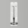 Metal file for nails, rubberized handle, 17 cm, silver/black color
