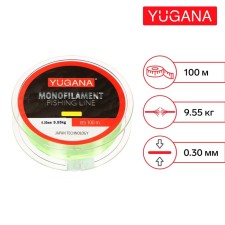 Monophile fishing fishing line, diameter 0.3 mm, test 9.55 kg, 100 m, yellow