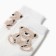 Women's socks kaftan "bear" size 36-39 (23-25 ​​cm), milk