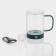 Mug - glass “slot”, 400 ml, 11.5 × 8 × 12.2 cm