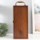 Casket wood, leatherette to the bottle "Grapes" red 3 objects 35x11x15.5 cm