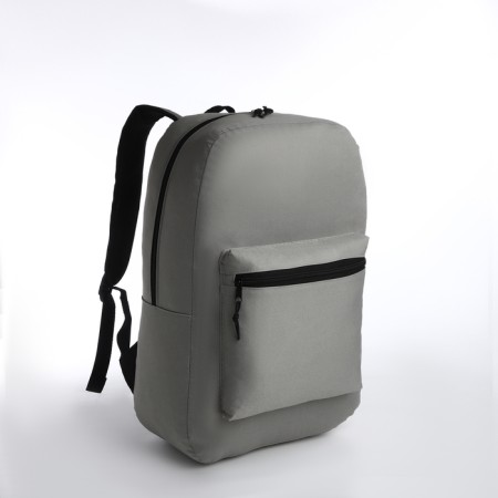 Youth backpack with lightning, external pocket, gray color-2