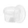Polymer capacity, 0.28 l, transparent, with a lid, 1 pcs