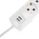 Extension cord Premium 6 nests, 3m, 3x1.5mm², s/h, 2 USB, white rexant