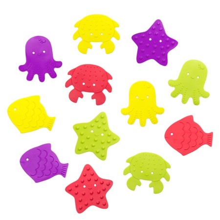 A set of anti-slip mini-rings for a bath 12 pcs., Mix color-8