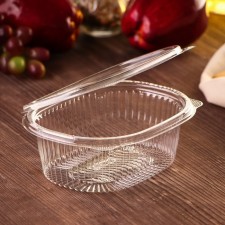 A disposable plastic container with an insoluble lid of PR-KRKS-500 