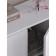 Cabinet dresser 2x door Ultra PUSH, 602 × 290 × 701 mm, white smooth color