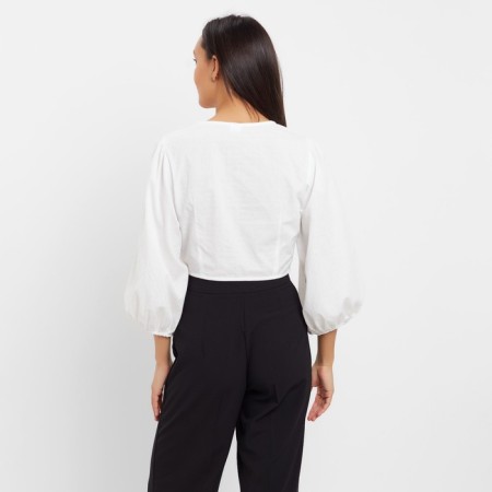 Top female minku: Cotton Collection Color White, Rr. 44-3