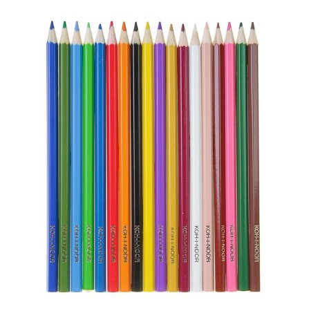 Карандаши 18 цветов Koh-I-Noor 3553, "Животные", европодвес-1