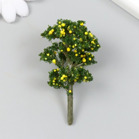Artificial plant for creativity plastic "Lemon tree" 7 cm