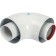 Coaxial chimney element Stout SCA-6010-000090, DISCOUSE 90 °, DN60/100