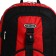 Tourist backpack on lightning, 5 outer pockets, black/red color