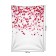 Decorative panel with photo printing "Rain of hearts", vertical, size 150x200 cm