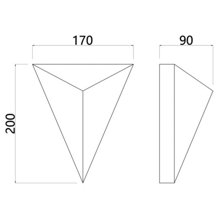 Decorative backlight by Arte Lamp Trapeze A2033AP-1PB, LED, 5 W, 17x9x20 cm, 200 lm, copper-2