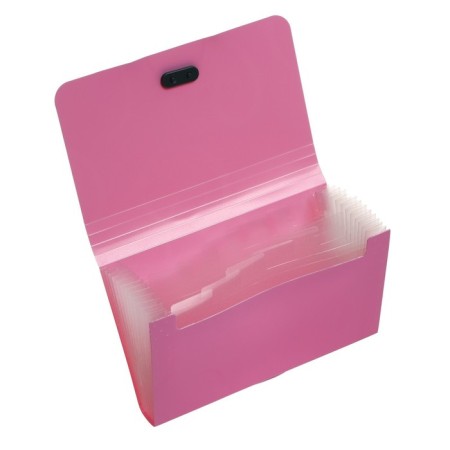 Elastic band A6, 12 departments, patterns, pink pastel-2
