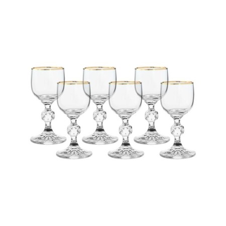 A set of glasses for vodka/liqueur Sterna, decor “Gold Gold”, 50 ml x 6 pcs.-1