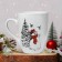 Ceramic "Snowman" mug, 350 ml, white color