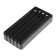 External battery 486, 20,000 mAh, Type-C/Lightning/MicroUSB cables, lantern, black