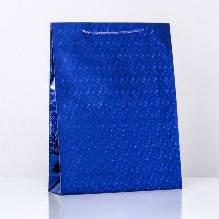 Gift, foil, "blue" 34 x 26 x 8 cm mix-2