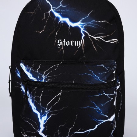 Backpack School Youth Storm, 29x12x37, Lightning Department, N/Pocket, Black-3
