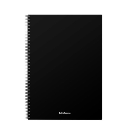 A4 notebook, 60 sheets in a cage on the crest Erichkrause "Classic", a plastic cover, an offset unit, whiteness 100%, mix-3