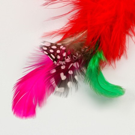 Toy "Ball with a long tail", ball 4.2 cm, red-3