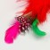 Toy "Ball with a long tail", ball 4.2 cm, red