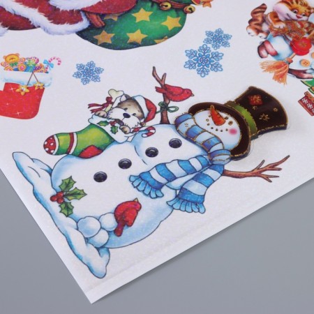 Interior plastic sticker "New Year's mood" 55x35 cm-1