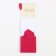 Women's socks minku white color/fuchsia, rr 36-39 (23-25 ​​cm)