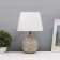 LUEZE table "Louise" 1x40W E27 beige 25x25x38, 5cm
