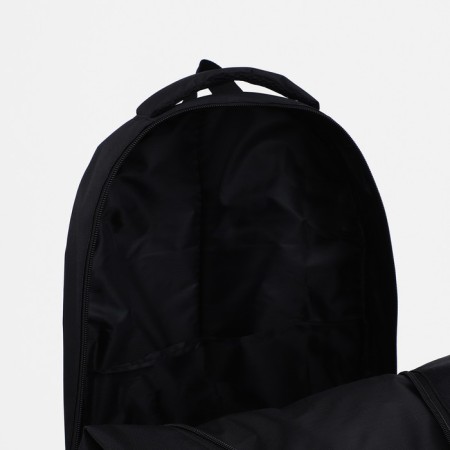 Male backpack on a zipper, 2 outer pockets, black color-3