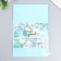 Foamiran "pale blue" 2 mm (set of 5 sheets) A4 format format