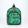 Baby backpack on lightning, external pocket, green color