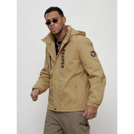 Sports male jacket, size 52, beige color-6