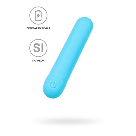 Vibroopul A-Toys Murr, 10 cm, silicone, blue color