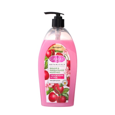 Shower gel Camay cherry and almond milk, 750 ml